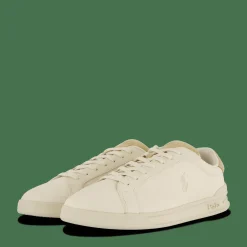 Polo Ralph Lauren Heritage Court II Leather Sneaker Ecru / Bone