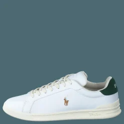 Polo Ralph Lauren Heritage Court II Leather Sneaker White / College Green