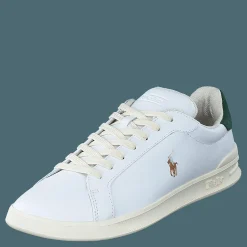 Polo Ralph Lauren Heritage Court II Leather Sneaker White / College Green
