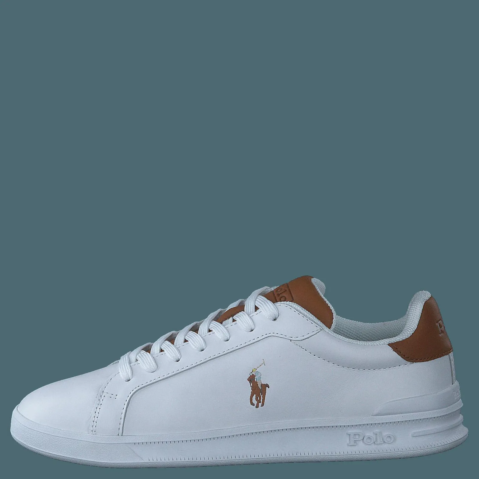 Polo Ralph Lauren Heritage Court II Leather Sneaker White / Tan
