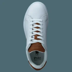 Polo Ralph Lauren Heritage Court II Leather Sneaker White / Tan
