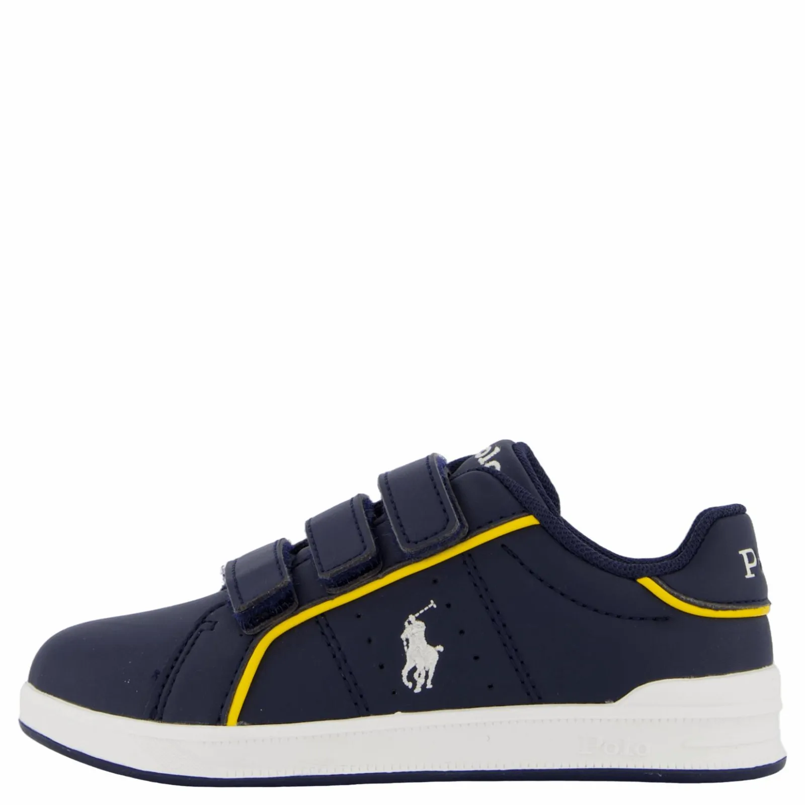 Barn Ralph Lauren Junior Heritage Court Iii Ez T-navy Smooth W/ White Pp