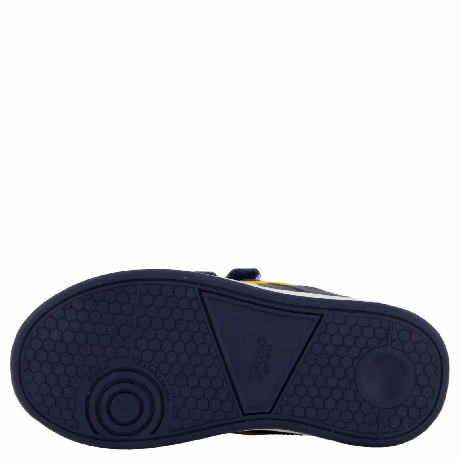 Barn Ralph Lauren Junior Heritage Court Iii Ez T-navy Smooth W/ White Pp