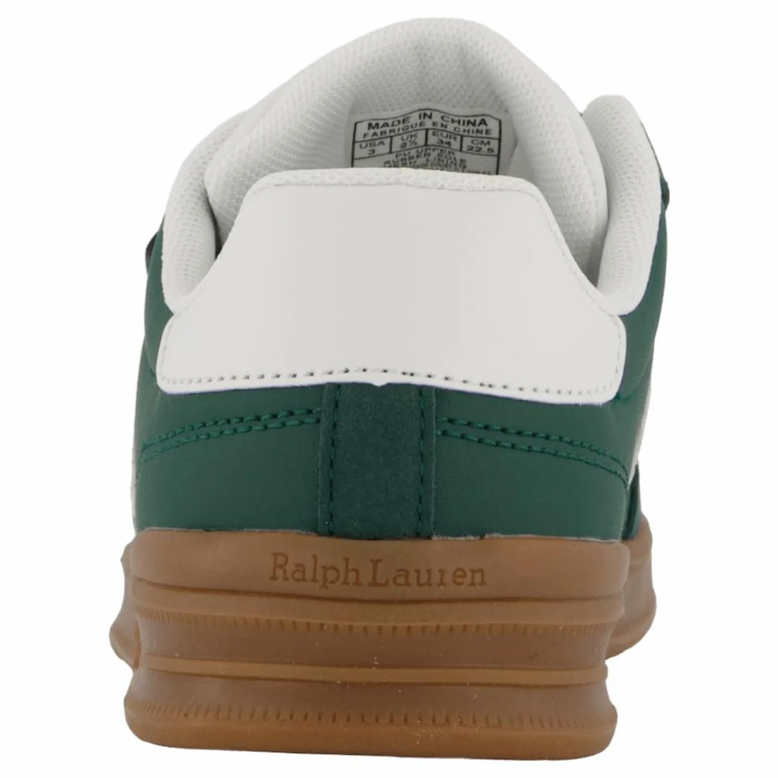 Barn Ralph Lauren Junior Heritage Court Iii Ez T-toe C-dark Green Smooth/micro/pape