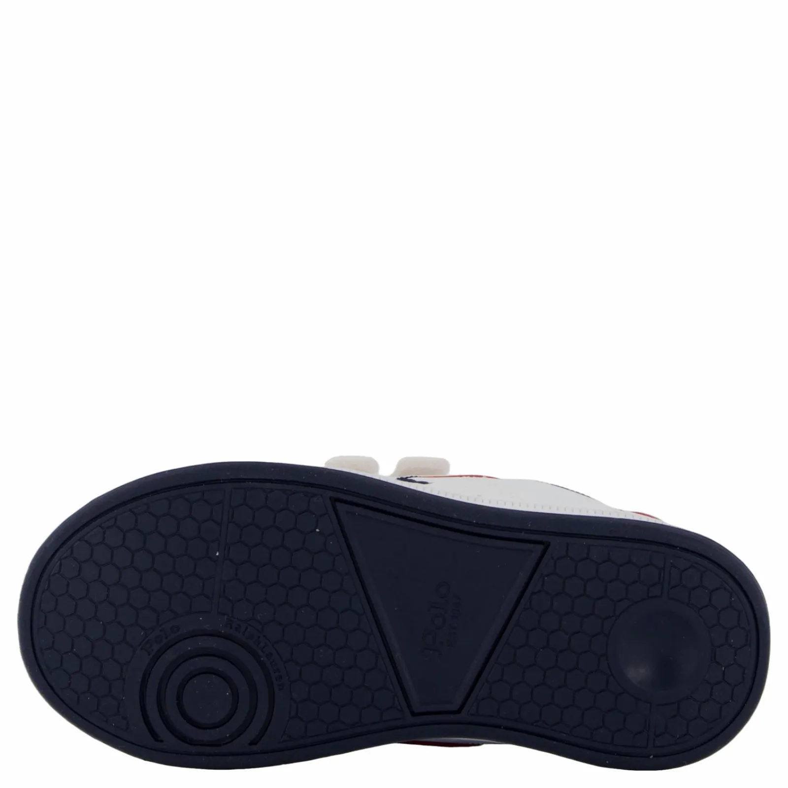 Barn Ralph Lauren Junior Heritage Court Iii Ez T-white Smooth/navy W/ Navy Pp