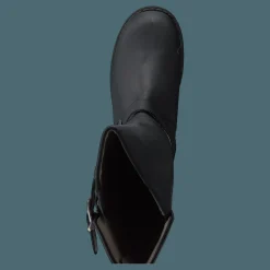 Johnny Bulls High Zip Back Black Shiny Silver