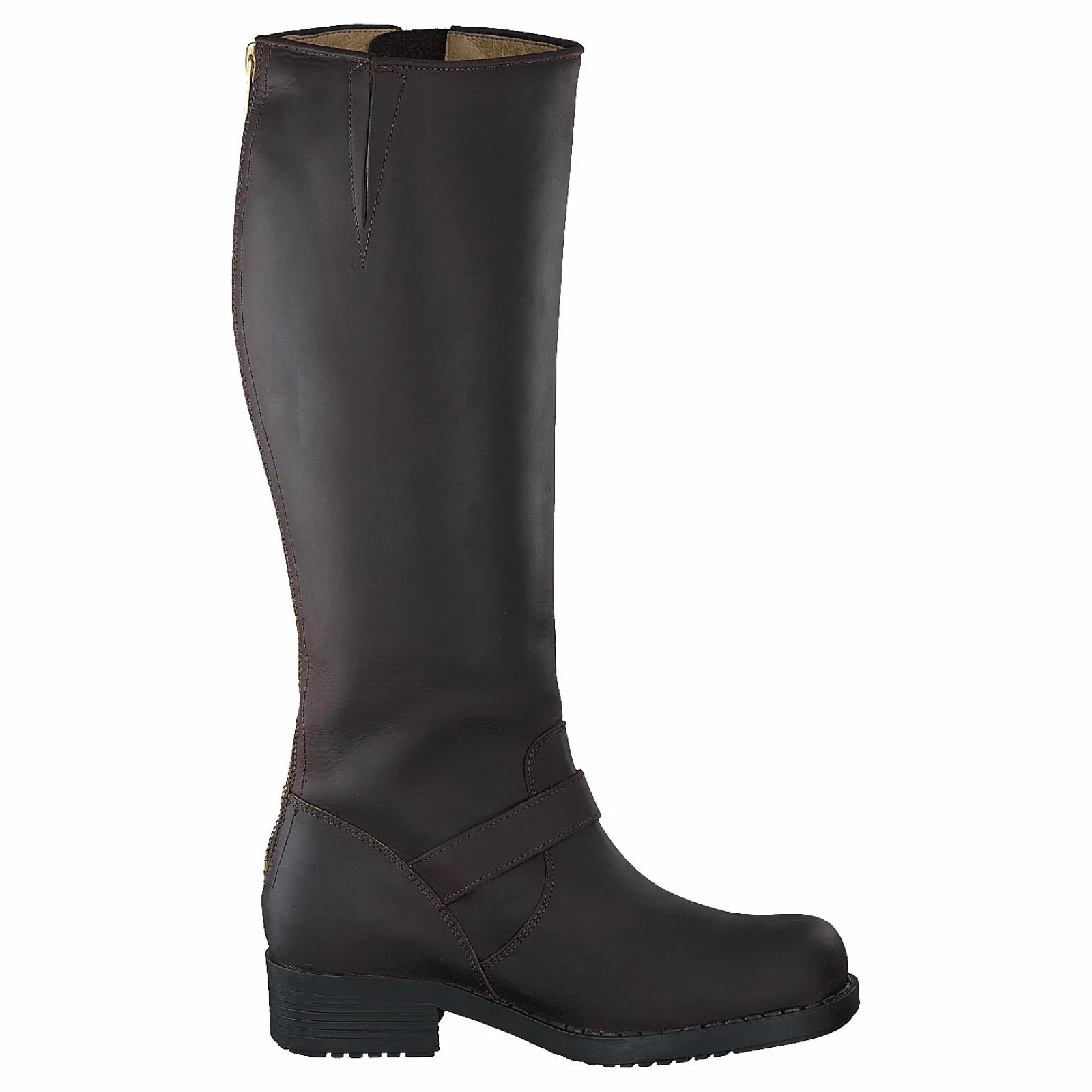 Johnny Bulls High Zip Back Brown Shiny Gold