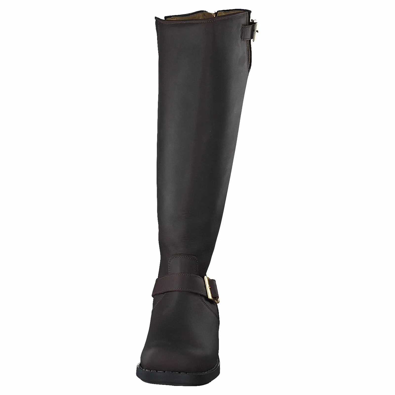 Johnny Bulls High Zip Back Brown Shiny Gold