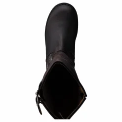 Johnny Bulls High Zip Back Brown Shiny Silver