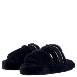 Tommy Hilfiger Hilfiger Fur Basics Slipper Space Blue