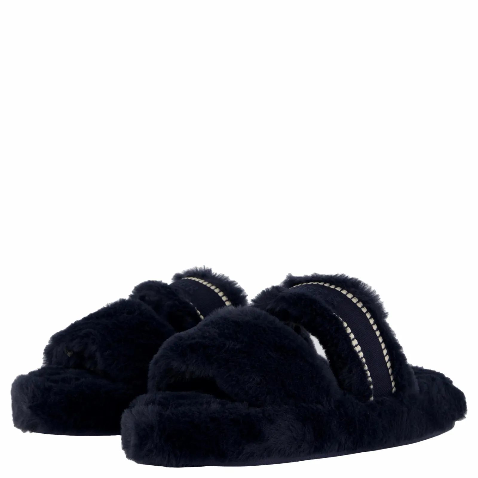 Tommy Hilfiger Hilfiger Fur Basics Slipper Space Blue