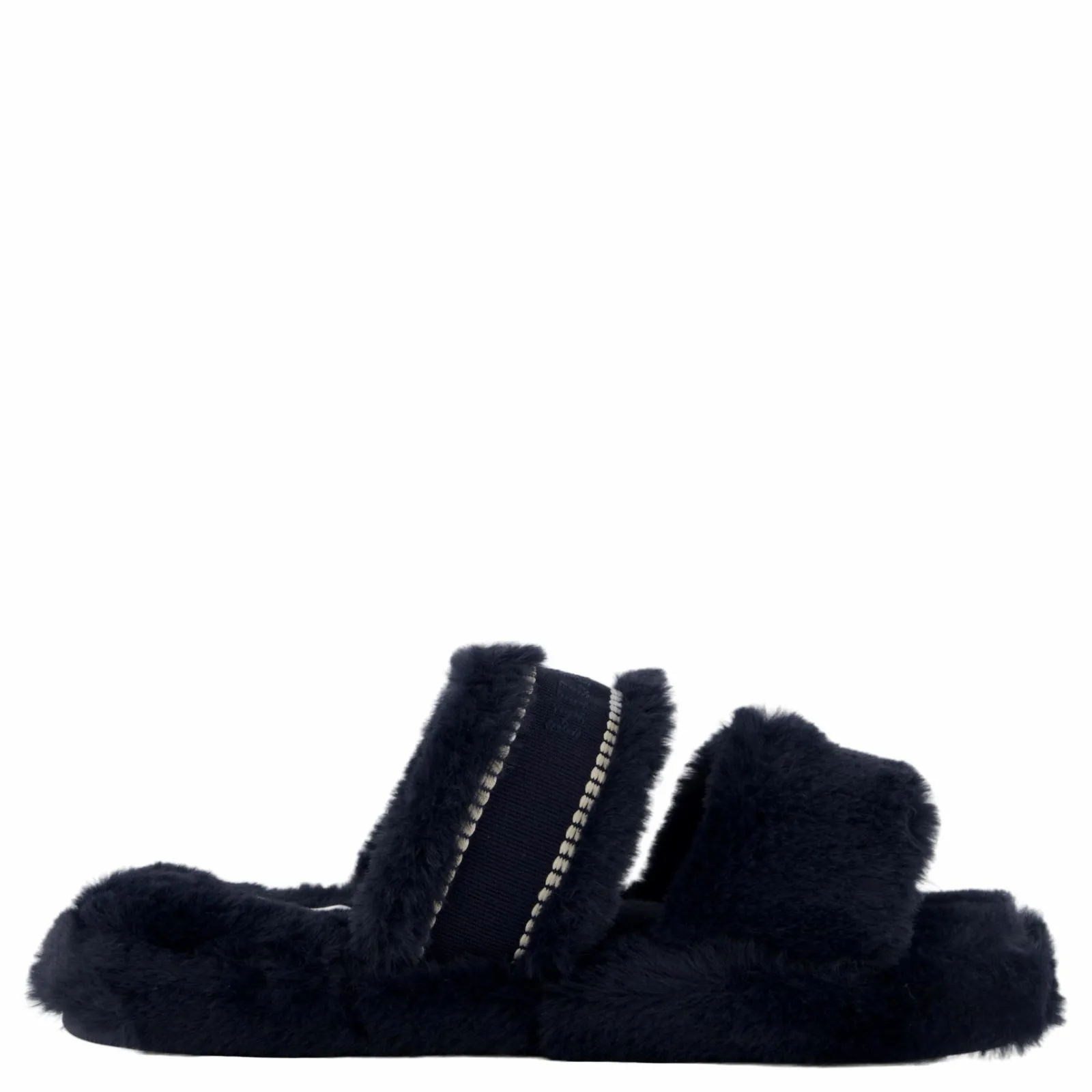 Tommy Hilfiger Hilfiger Fur Basics Slipper Space Blue
