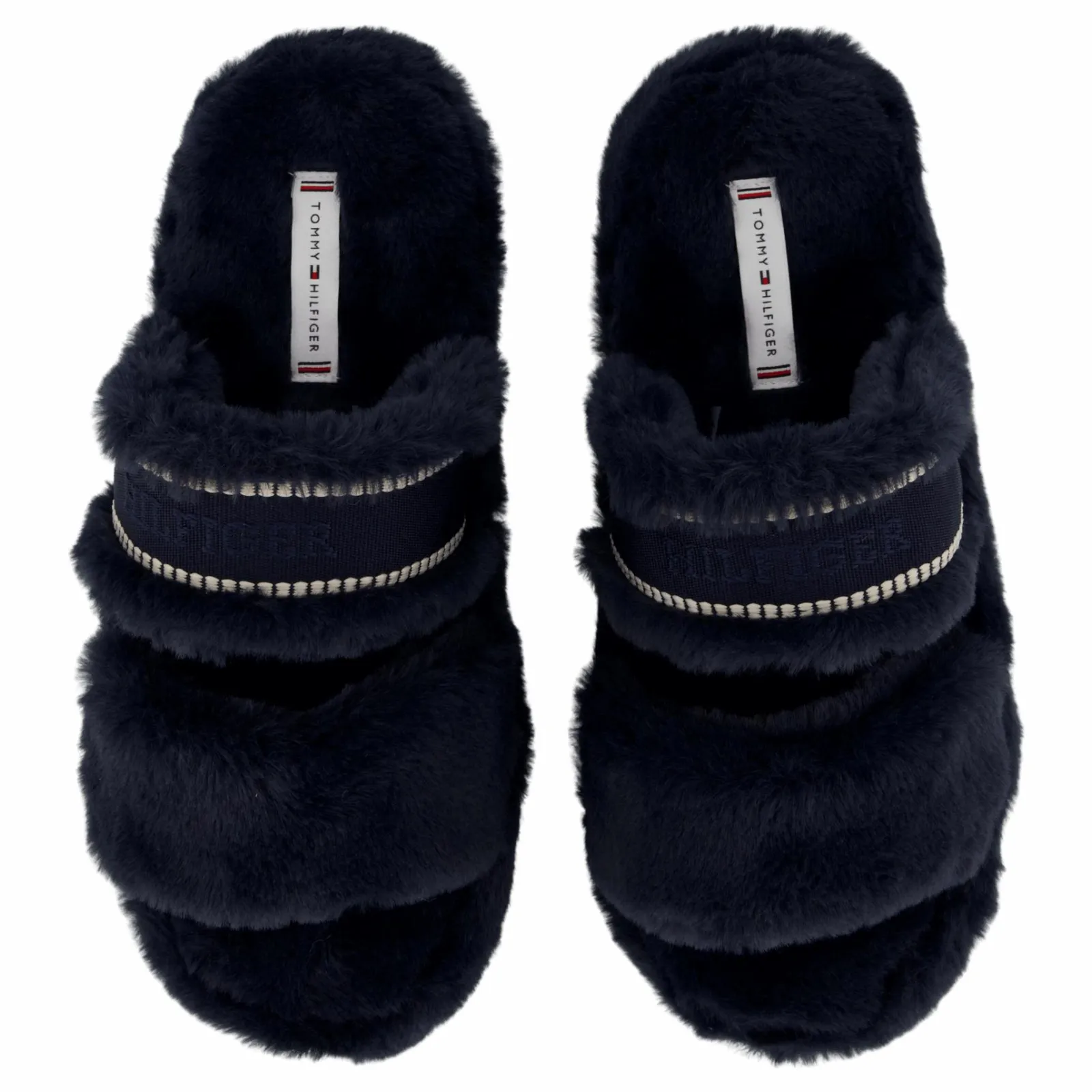 Tommy Hilfiger Hilfiger Fur Basics Slipper Space Blue