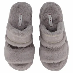 Tommy Hilfiger Hilfiger Fur Basics Slipper Grey Whisper