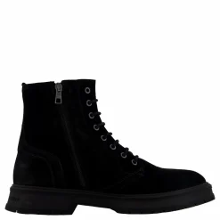 Tommy Hilfiger Hilfiger Suede Lace Zip Boot Black
