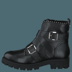 Steve Madden Hoofy Black Leather