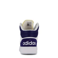 adidas Hoops 3 Mid Lifestyle Basketball Classic Vintage Shoes Cloud White / Dkblue / Dkblue