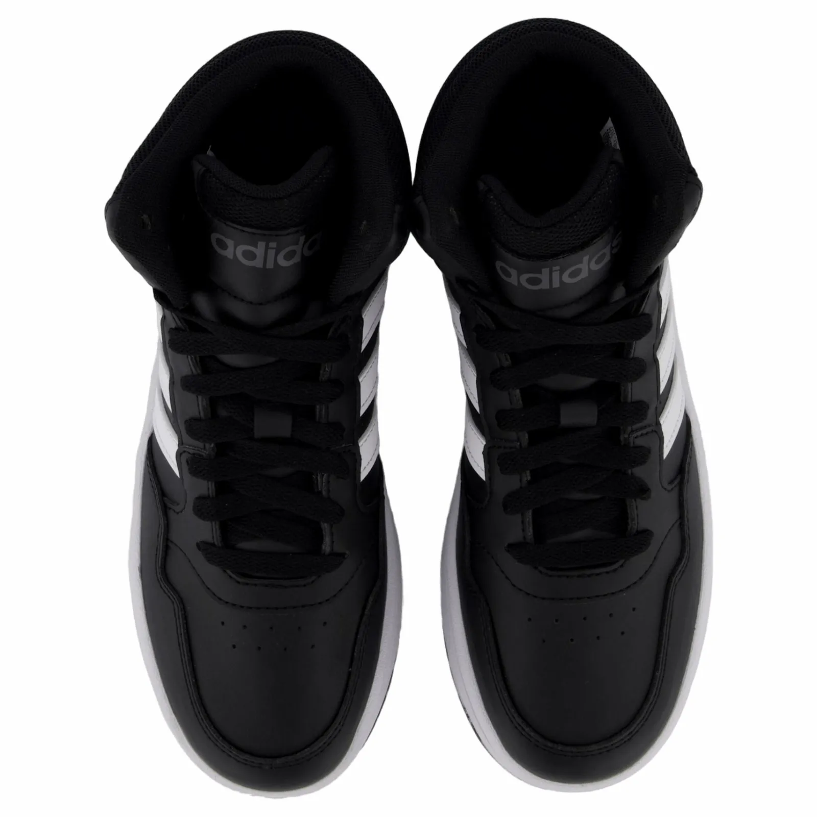 Barn adidas Hoops Mid Shoes Core Black / Cloud White / Grey Six