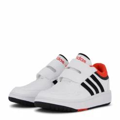 Barn adidas Hoops Shoes Cloud White / Core Black / Bright Red