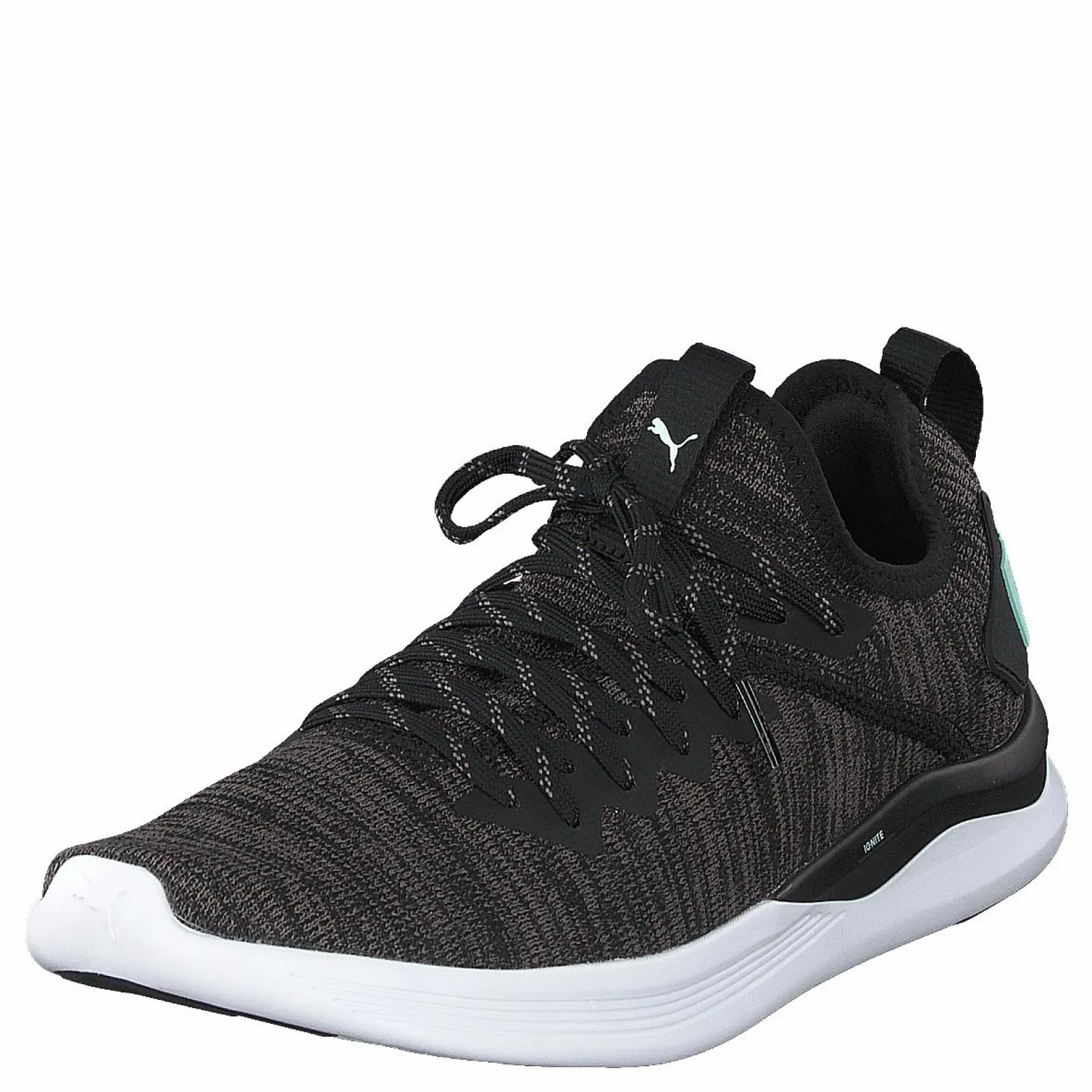 Puma Ignite Flash Evoknit Sr Wn's Black-charcoal Gray-aqua