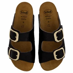 Scholl Ilary 2 Straps Fur Ad Black