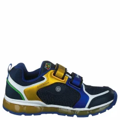 Barn Geox J Android B. A - Nylon+dbk Royal/yellow