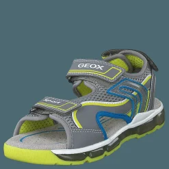 Barn Geox J Sandal Android Boy Grey/lime