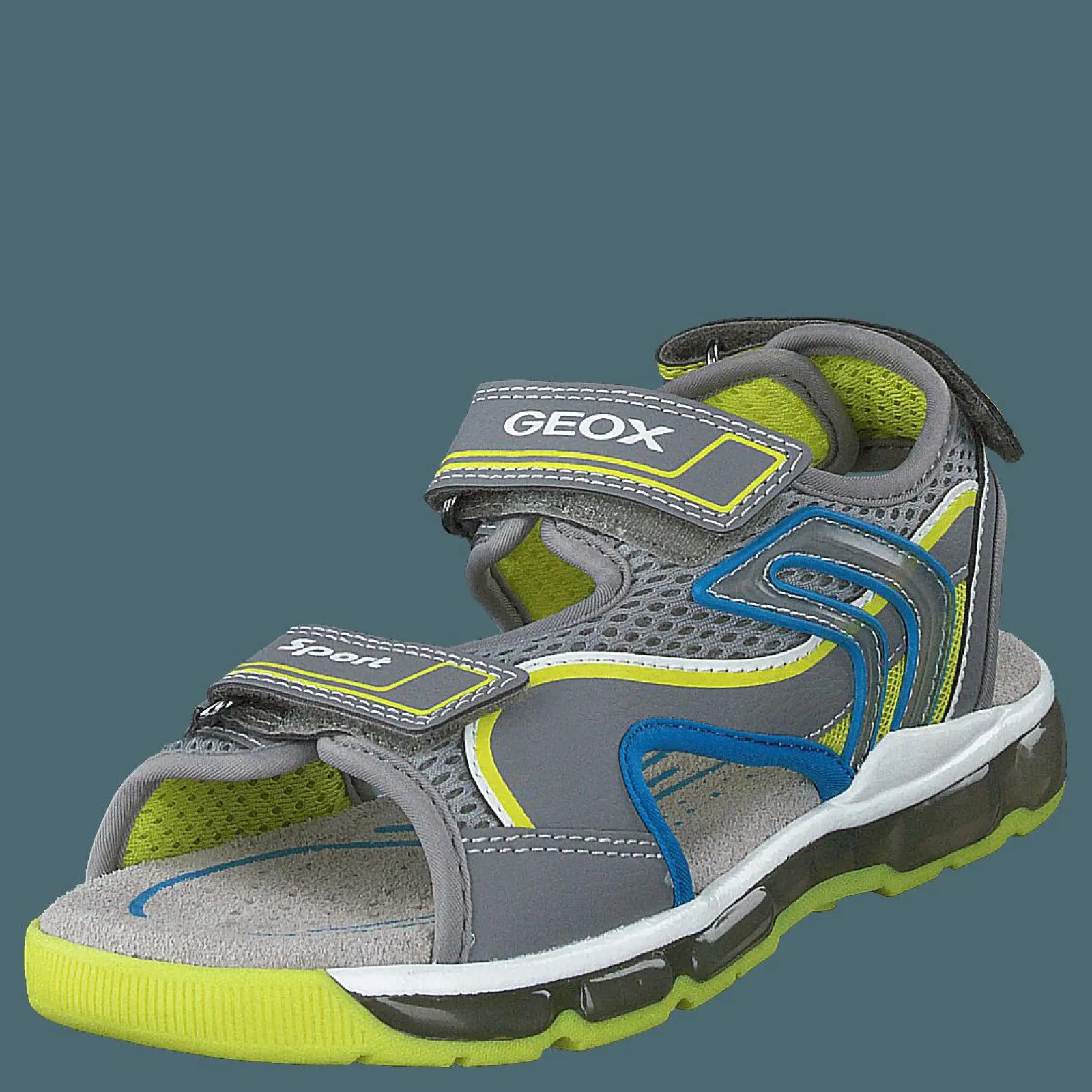 Barn Geox J Sandal Android Boy Grey/lime