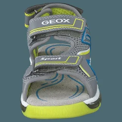 Barn Geox J Sandal Android Boy Grey/lime