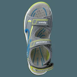 Barn Geox J Sandal Android Boy Grey/lime