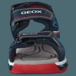 Barn Geox J Sandal Android Boy Navy/red