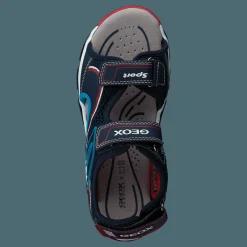 Barn Geox J Sandal Android Boy Navy/red