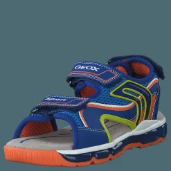 Barn Geox J Sandal Android Boy Royal/orange