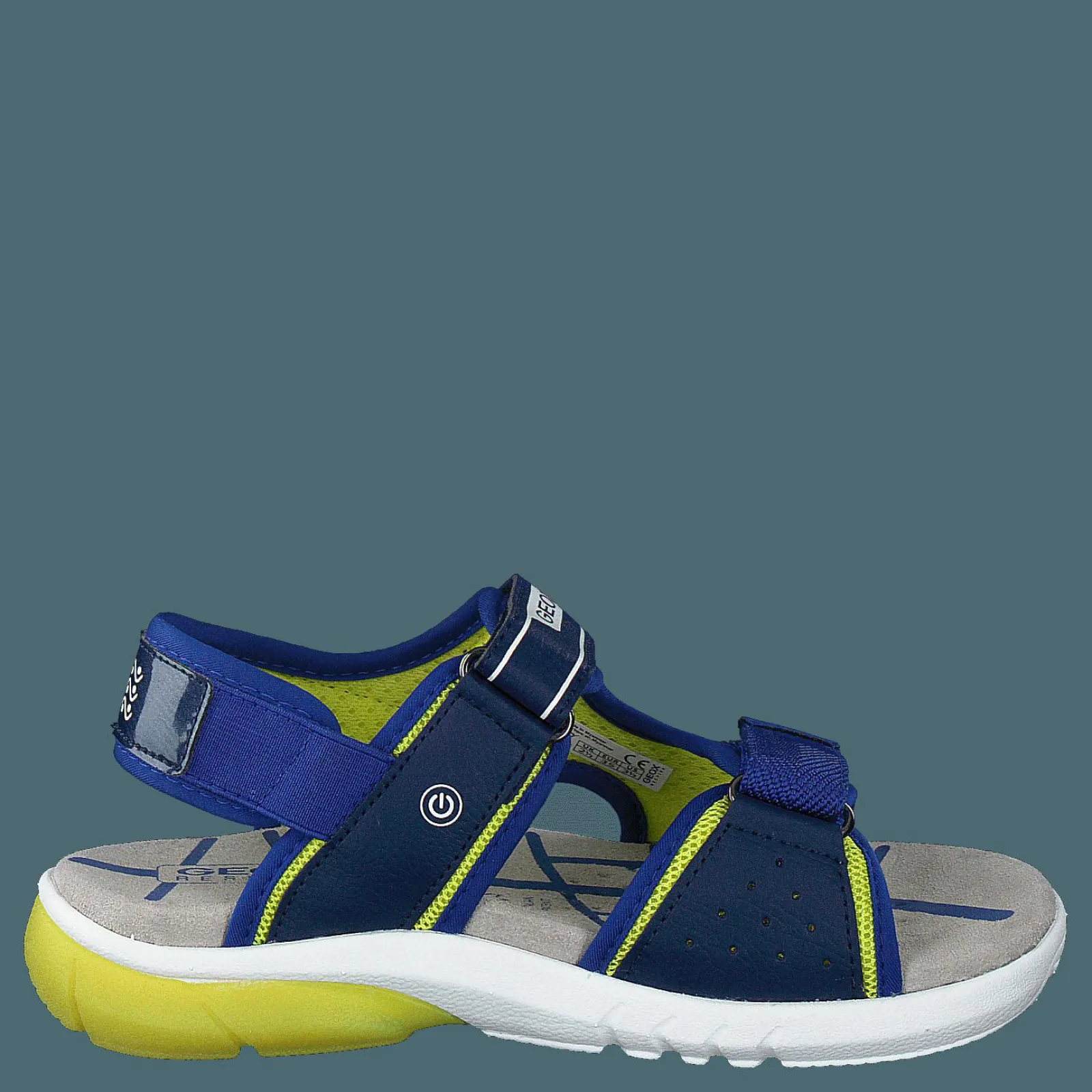 Barn Geox J Sandal Flexyper Bo Navy/lime