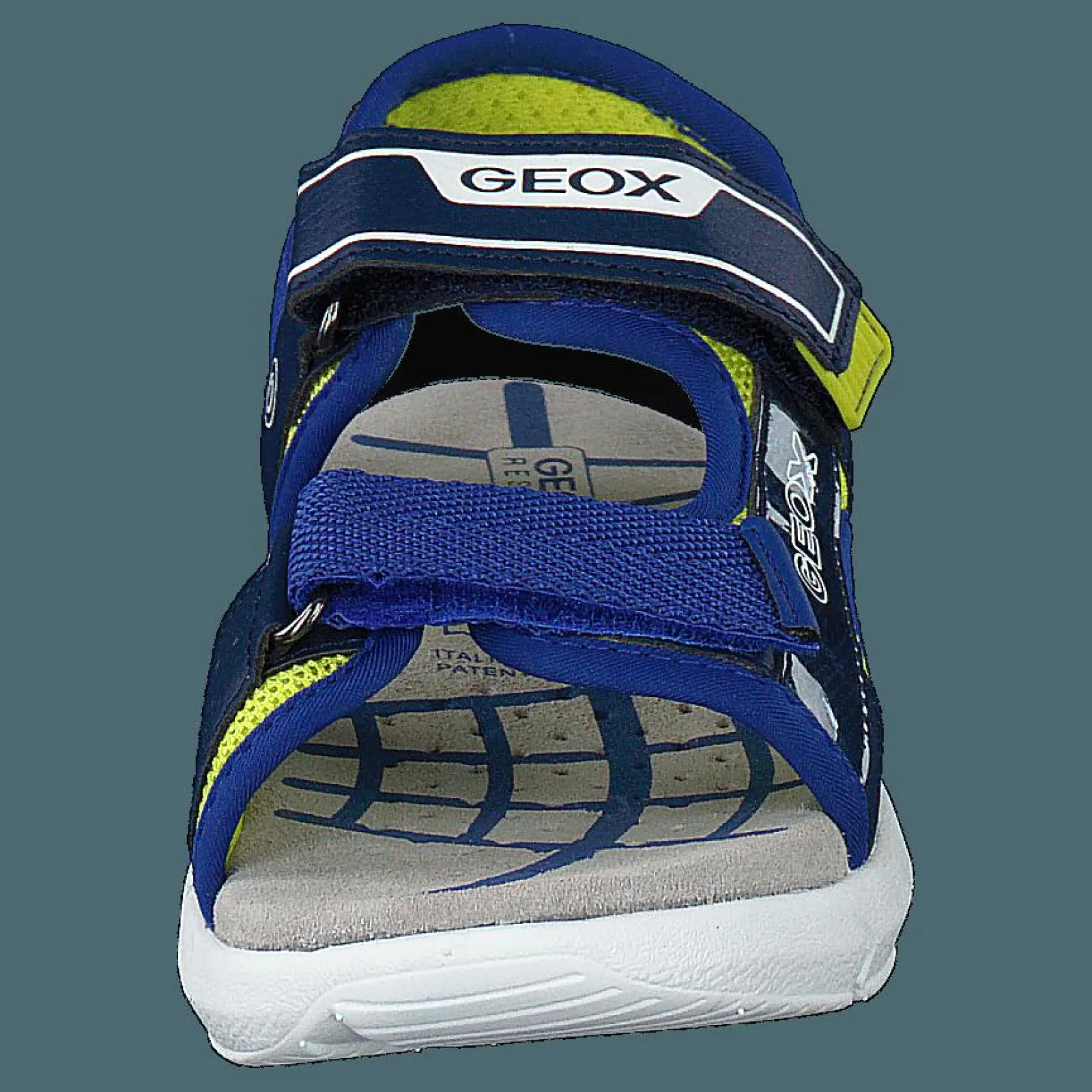Barn Geox J Sandal Flexyper Bo Navy/lime