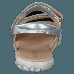 Barn Geox J Sandal Haiti Girl Silver