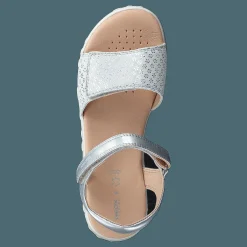 Barn Geox J Sandal Haiti Girl Silver