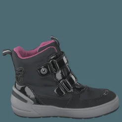 Barn Geox J Sleigh Girl B Abx Black/fuchsia