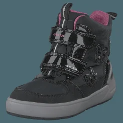 Barn Geox J Sleigh Girl B Abx Black/fuchsia