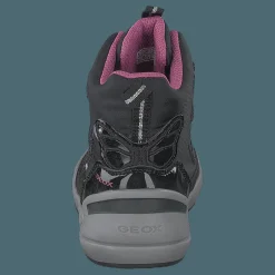 Barn Geox J Sleigh Girl B Abx Black/fuchsia