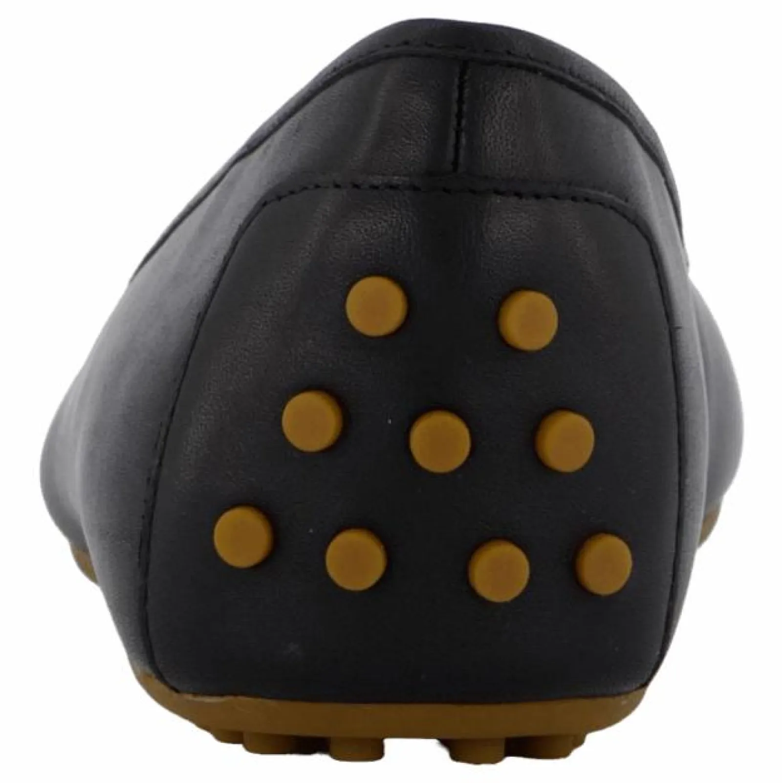 Lauren Ralph Lauren Jayna Nappa Leather Driver Flat Black