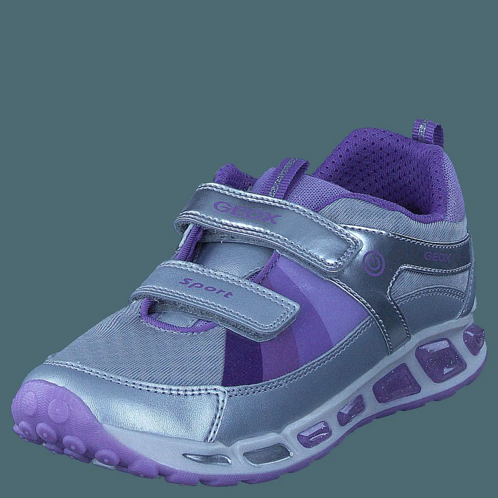 Barn Geox Jr Shuttle Silver/lilac