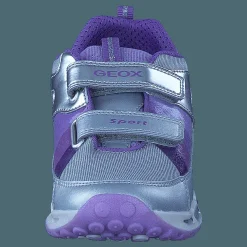 Barn Geox Jr Shuttle Silver/lilac