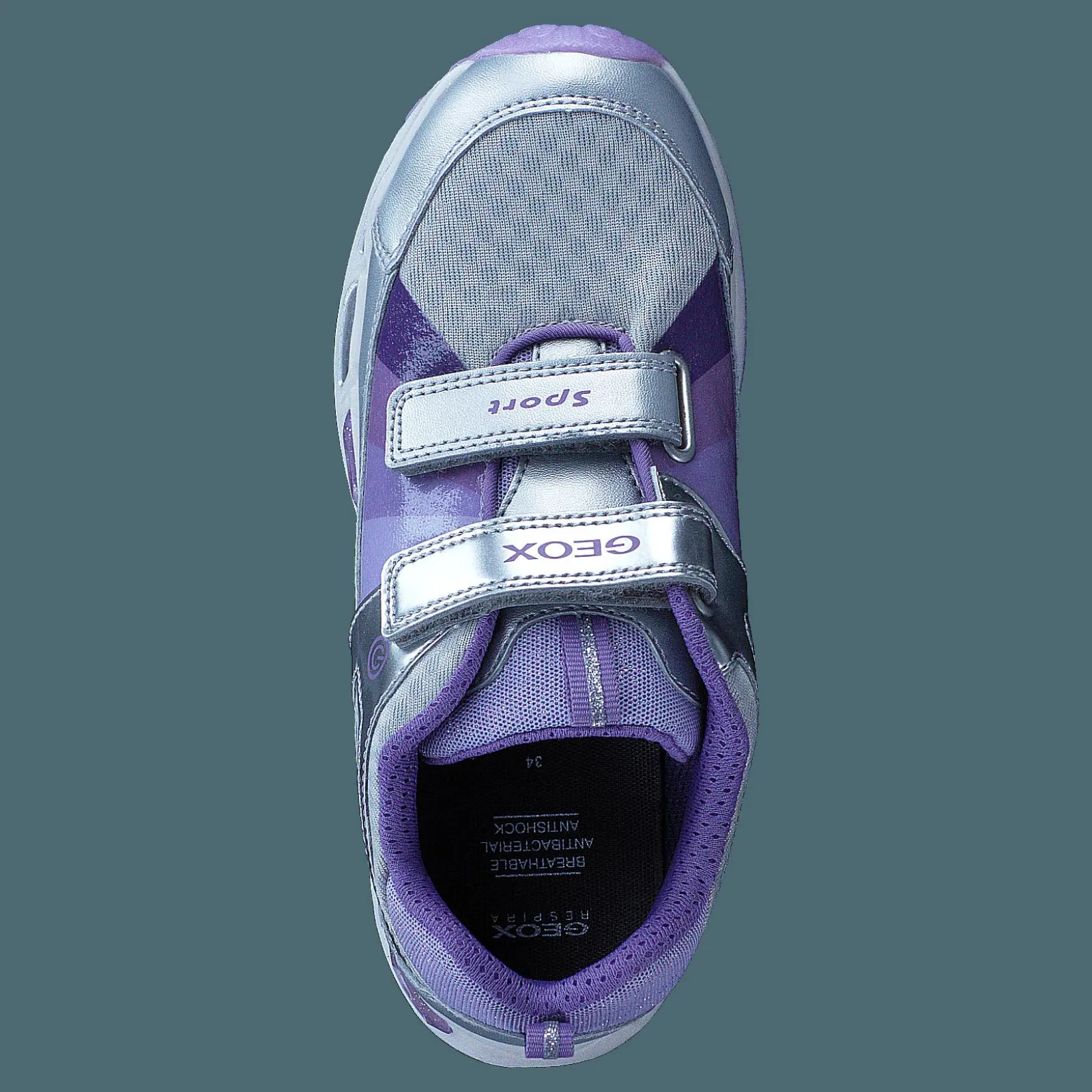 Barn Geox Jr Shuttle Silver/lilac