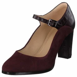 Clarks Kaylin Alba Burgundy Combi