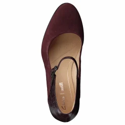 Clarks Kaylin Alba Burgundy Combi