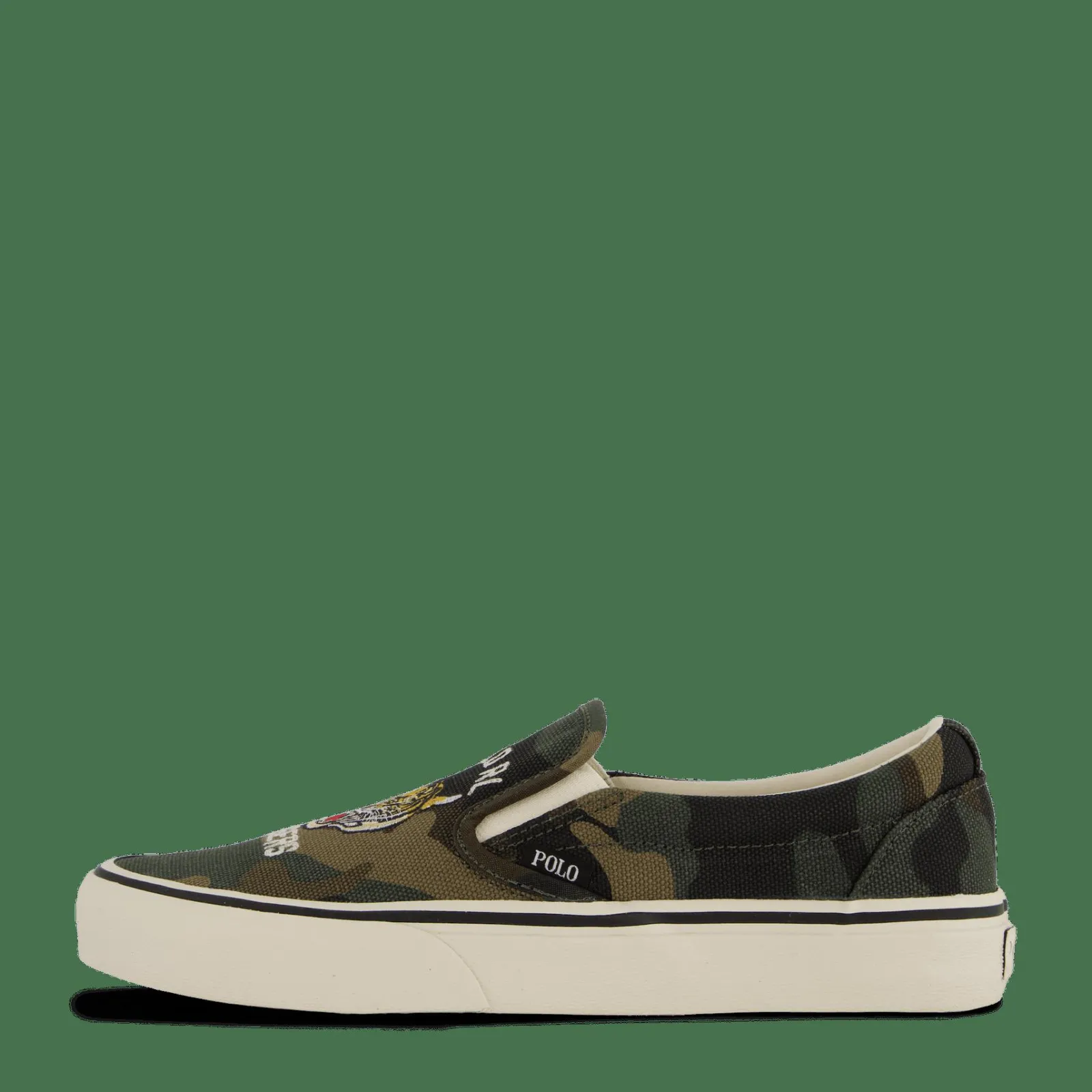 Polo Ralph Lauren Keaton Camo Canvas Slip-On Sneaker Camo Tiger