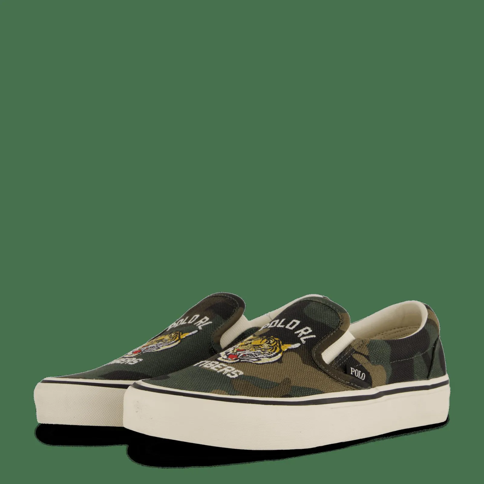 Polo Ralph Lauren Keaton Camo Canvas Slip-On Sneaker Camo Tiger