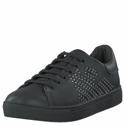 Emporio Armani Lace Up Sneaker B168 Black+silver
