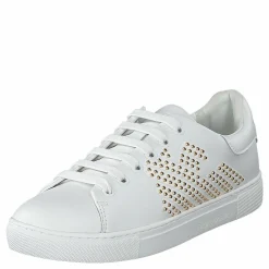Emporio Armani Lace Up Sneaker R579 White+gold